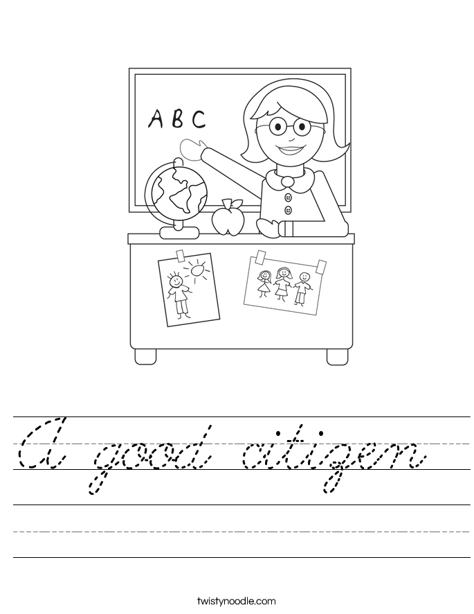 A good citizen  Worksheet
