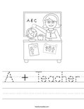 A + Teacher Worksheet