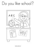 Do you like school? Coloring Page