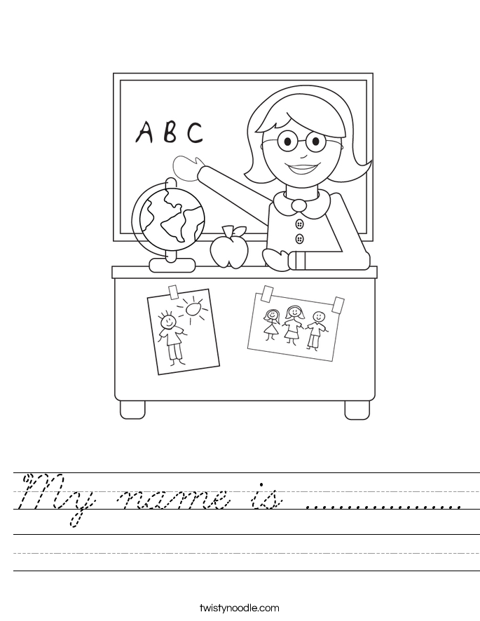 My name is ................... Worksheet