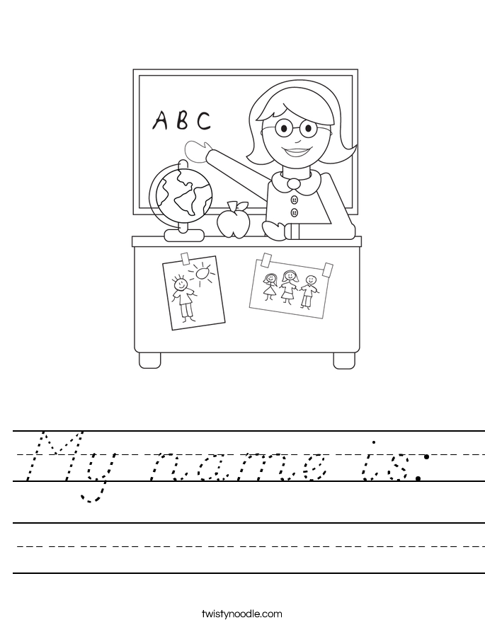 My name is:  Worksheet