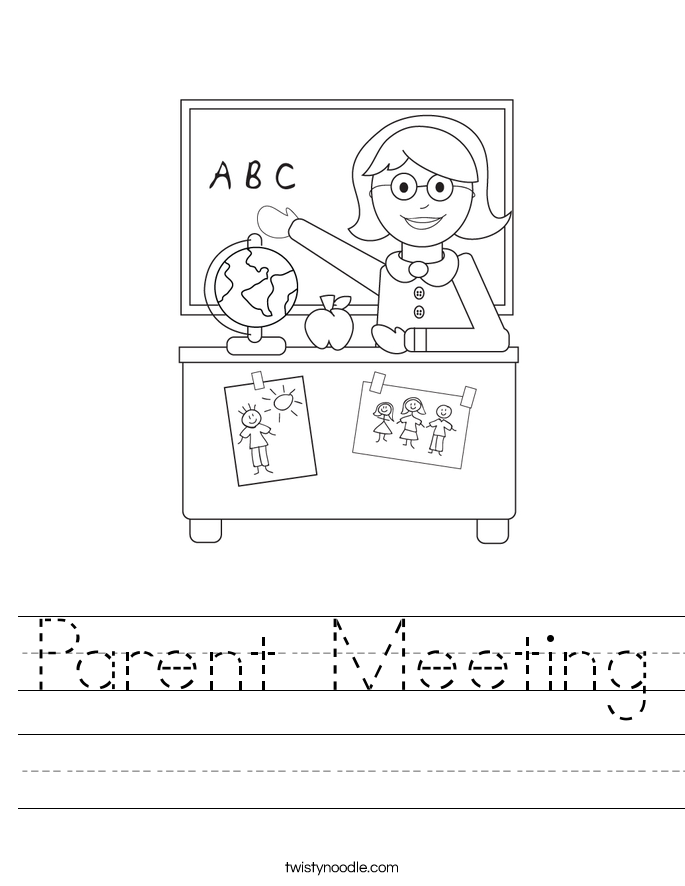 Parent Meeting Worksheet