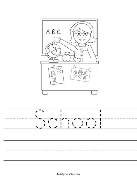 Teacher Sitting Worksheet