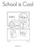 School is CoolColoring Page