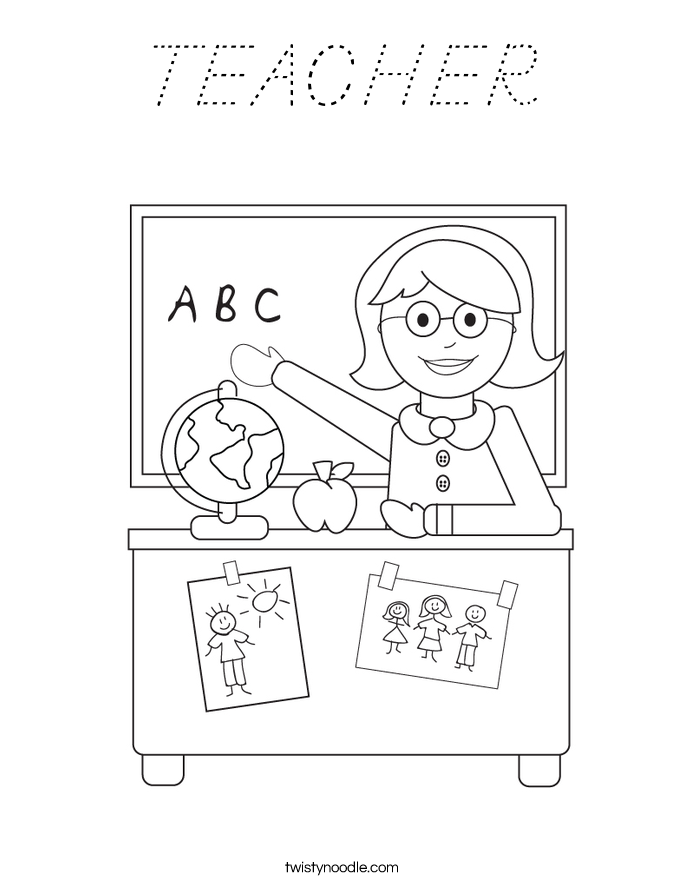 TEACHER Coloring Page