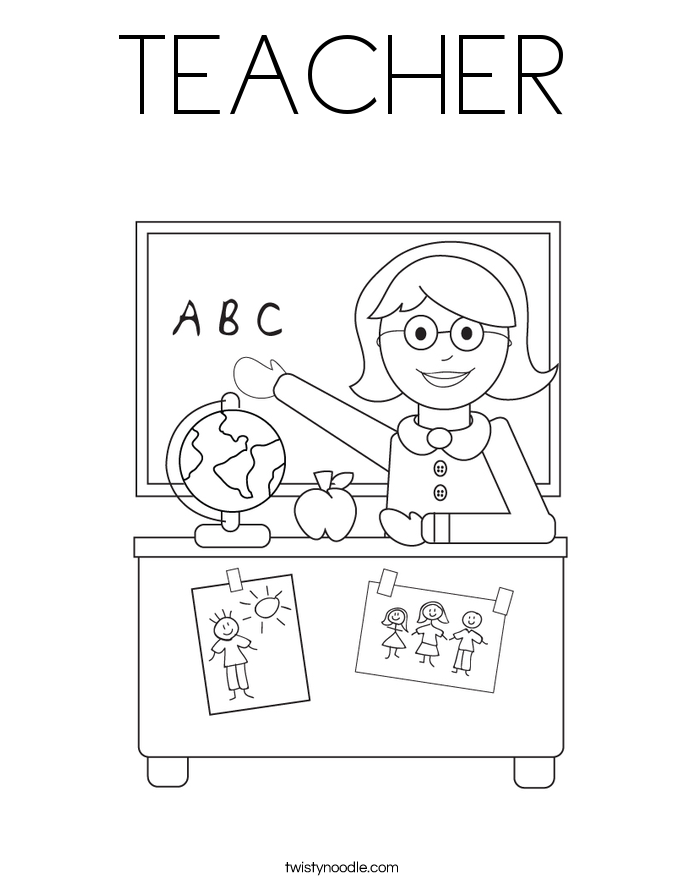 TEACHER Coloring Page