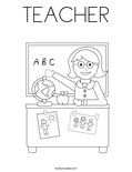 TEACHER Coloring Page