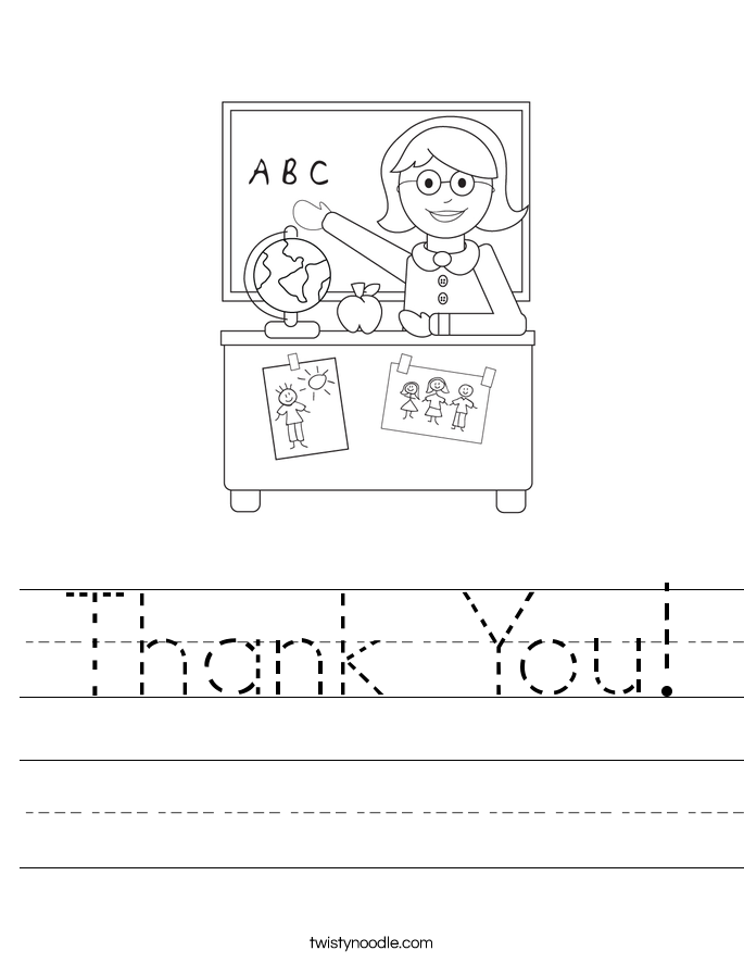 Thank You! Worksheet