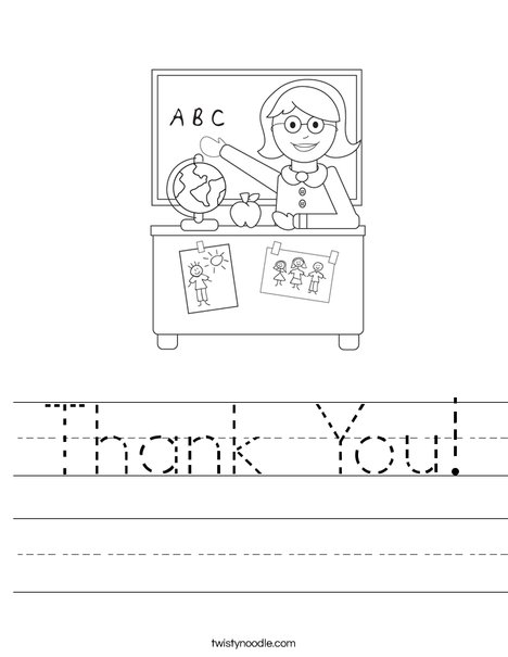 Teacher Sitting Worksheet