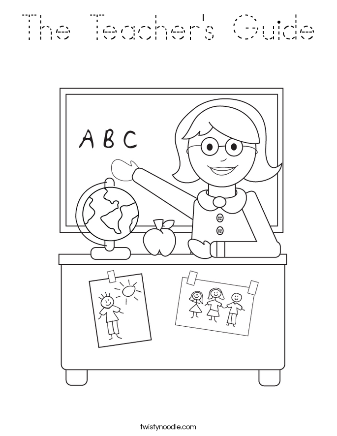 The Teacher's Guide Coloring Page