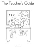 The Teacher's Guide Coloring Page