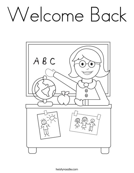 Teacher Sitting Coloring Page