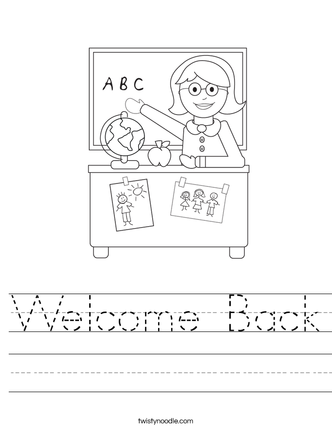 Welcome Back Worksheet