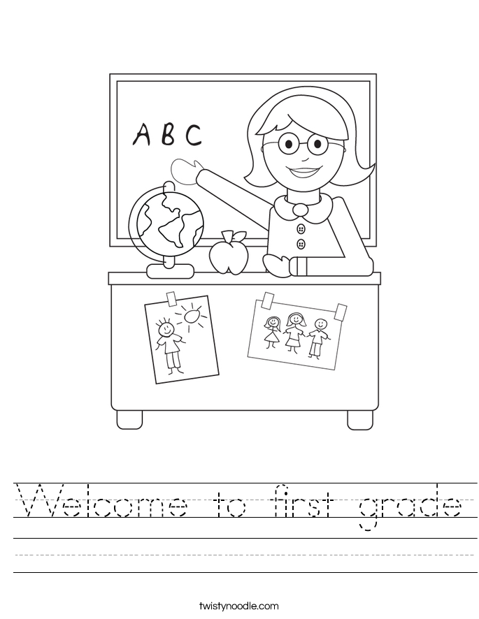 Welcome to first grade Worksheet