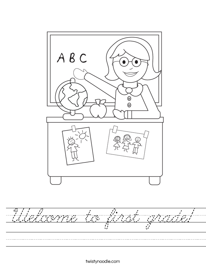 Welcome to first grade! Worksheet