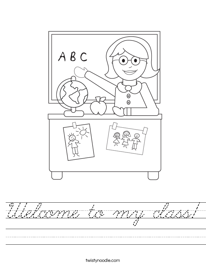 Welcome to my class! Worksheet