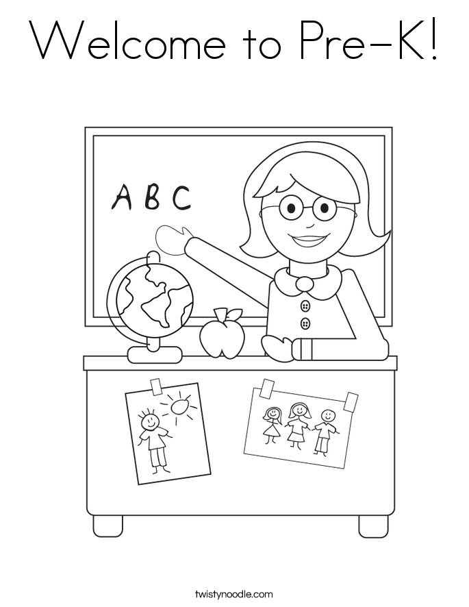 Welcome to Pre K Coloring Page - Welcome To Pre K 2 Coloring Page 