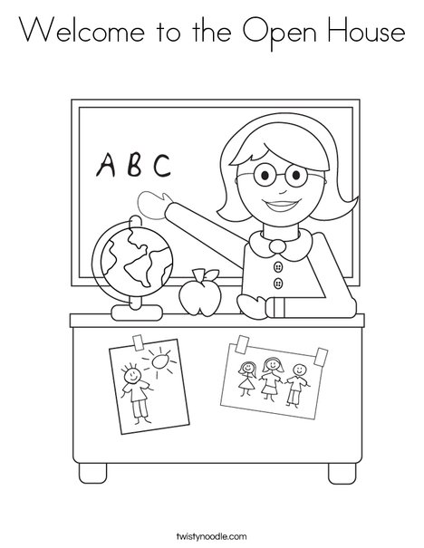 Teacher Sitting Coloring Page