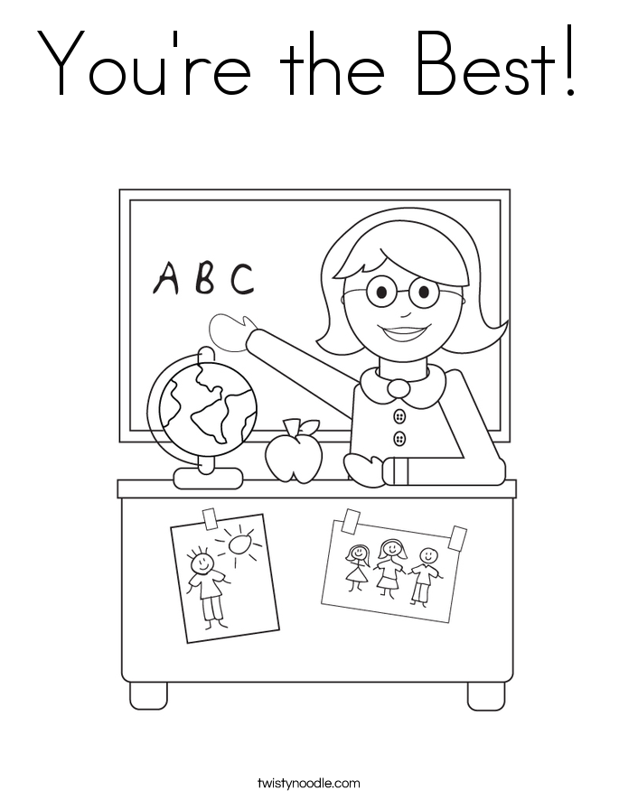 You're the Best! Coloring Page