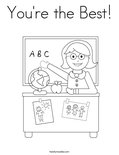 You're the Best! Coloring Page