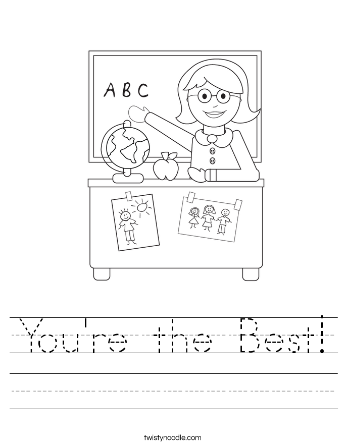 You're the Best! Worksheet