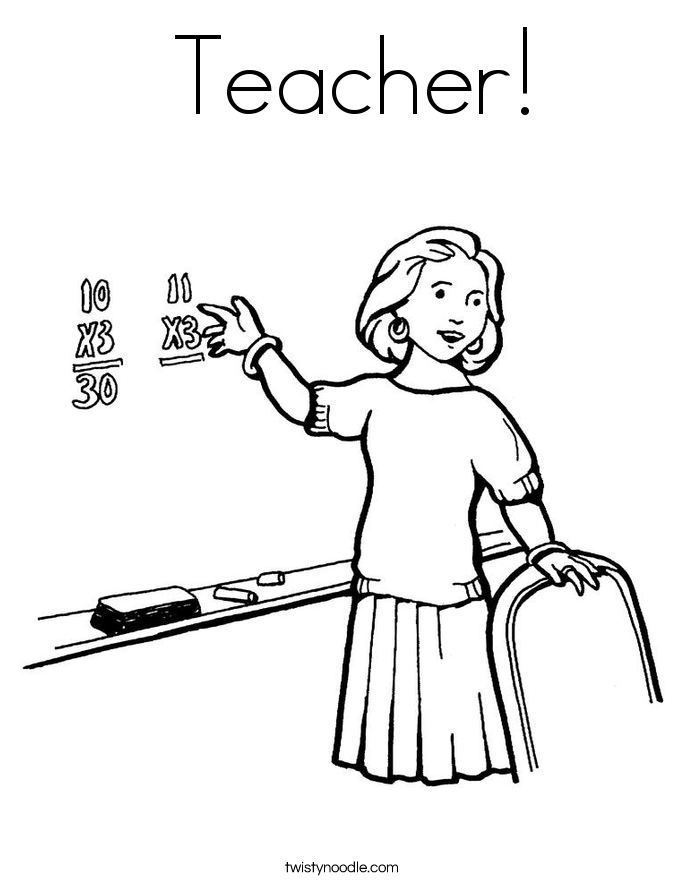  Teacher! Coloring Page