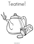 Teatime! Coloring Page