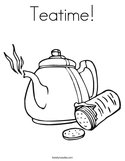 Teatime Coloring Page