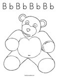 B b B b B b B b  Coloring Page