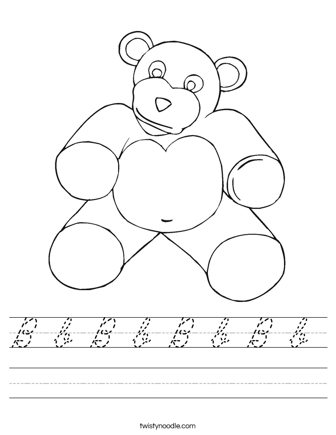 B b B b B b B b  Worksheet