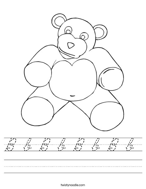 Teddy Bear Worksheet