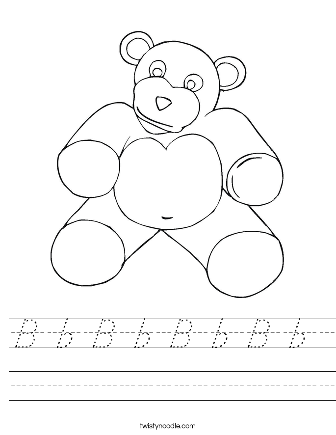 B b B b B b B b  Worksheet
