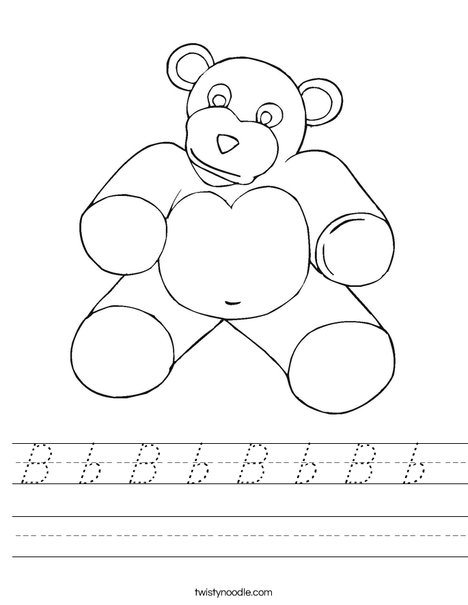 Teddy Bear Worksheet