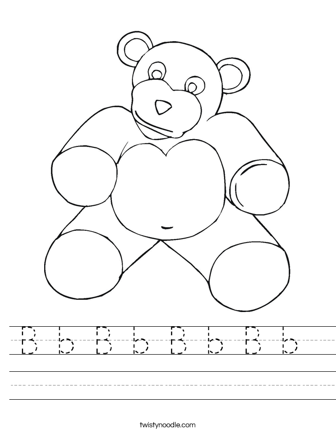B b B b B b B b  Worksheet