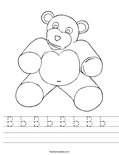 B b B b B b B b  Worksheet