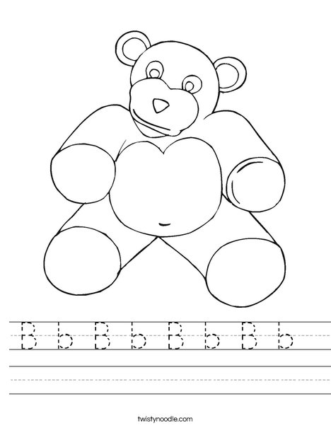 Teddy Bear Worksheet