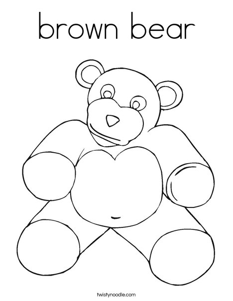 Teddy Bear Coloring Page