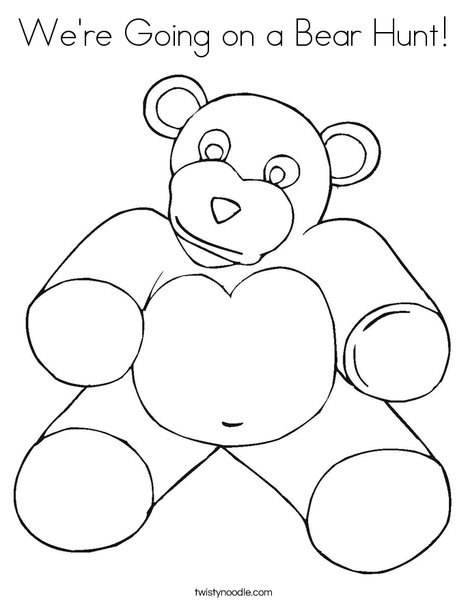 We #39 re Going on a Bear Hunt Coloring Page Twisty Noodle We #39 re Going on a Bear Hunt Coloring Page Twisty Noodle