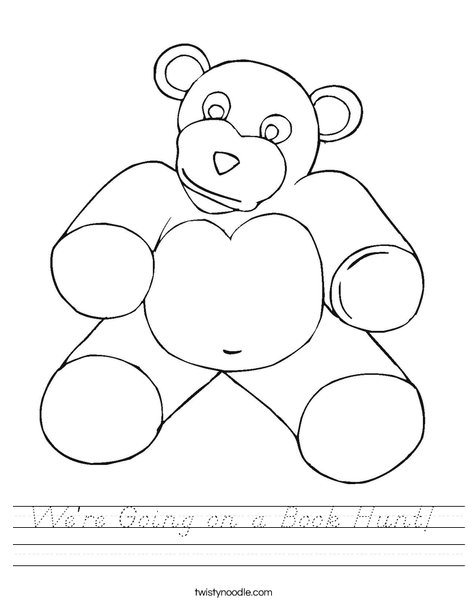 Teddy Bear Worksheet