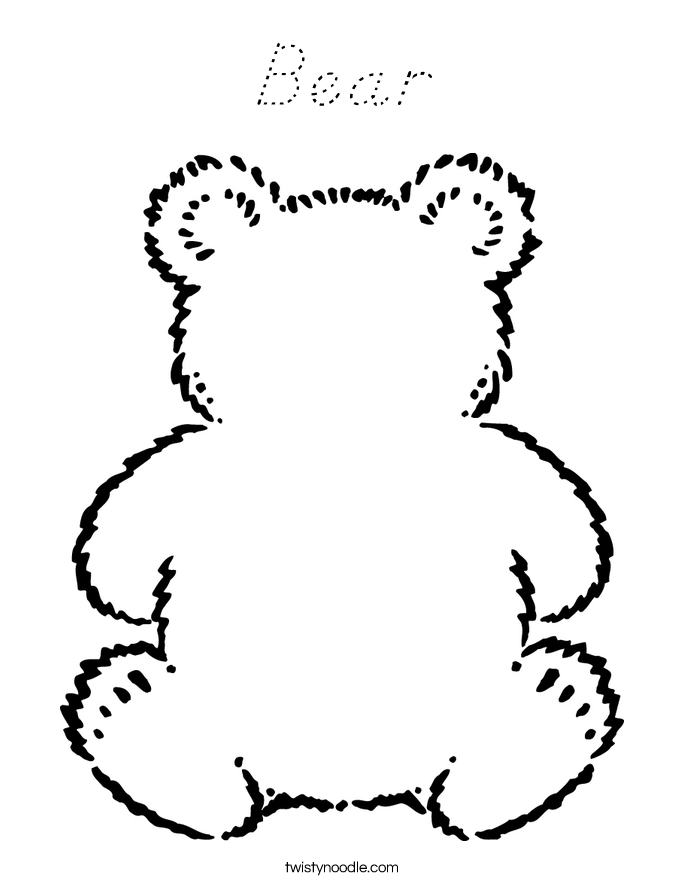 Bear Coloring Page