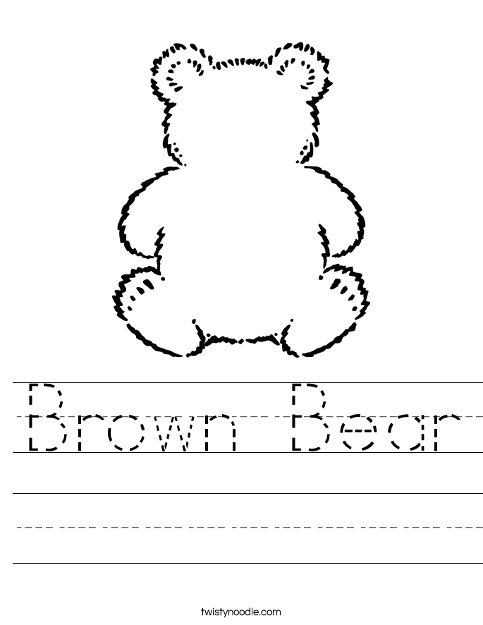 Brown Bear Worksheet