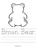 Brown Bear Worksheet