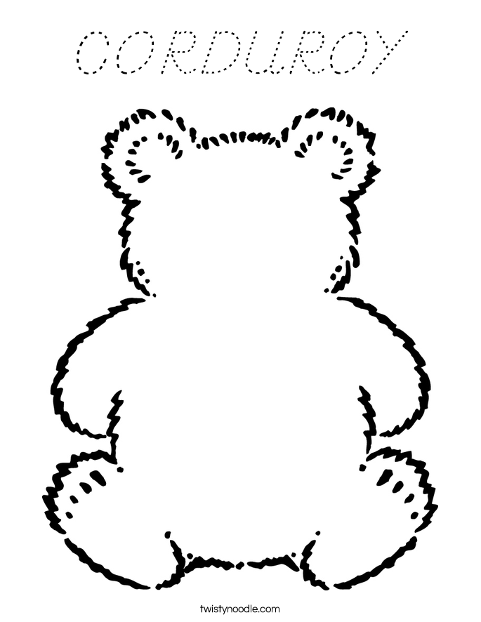 CORDUROY Coloring Page