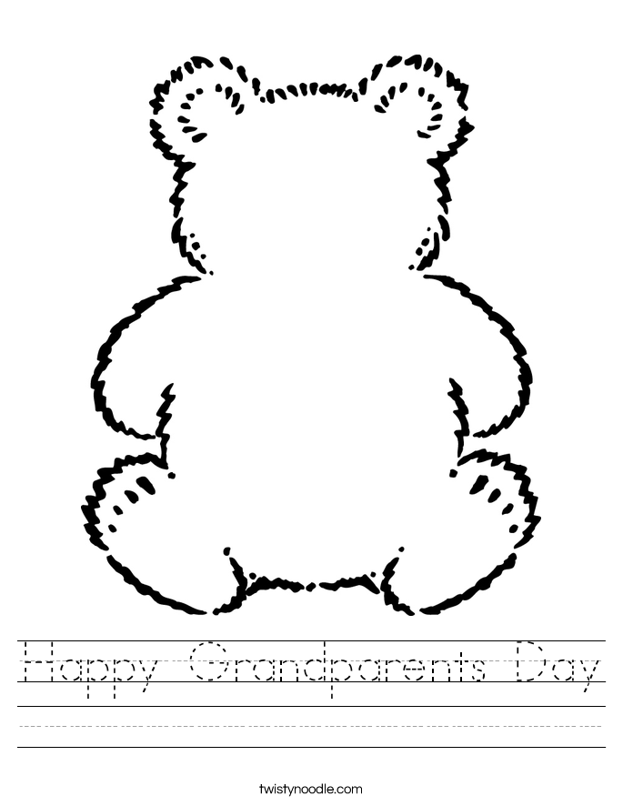 Happy Grandparents Day Worksheet