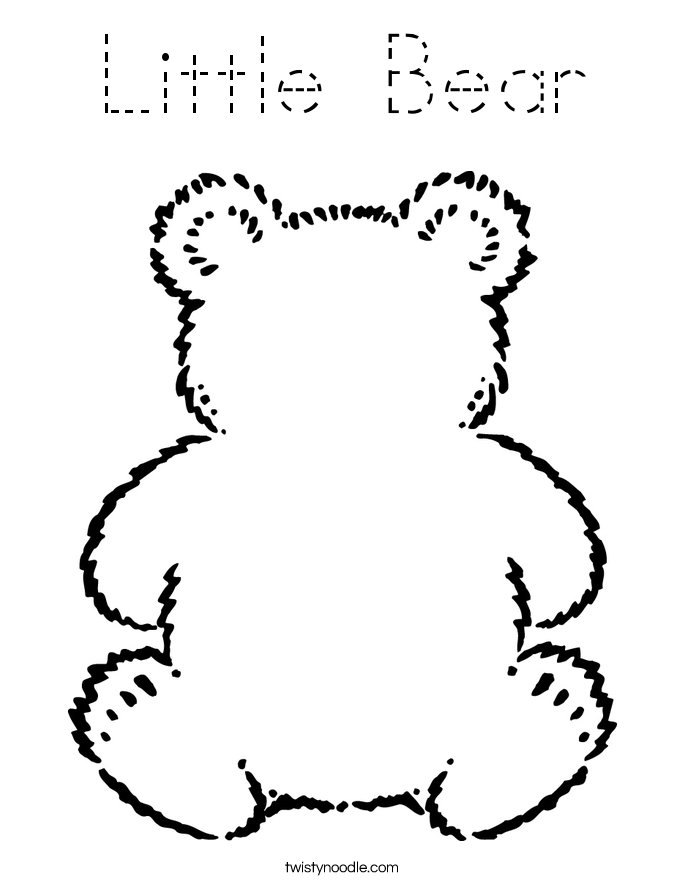 Little Bear Coloring Page