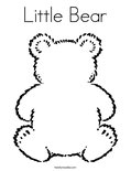 Little BearColoring Page