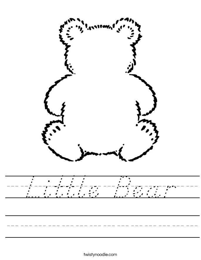 Little Bear Worksheet