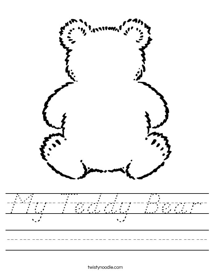 My Teddy Bear Worksheet