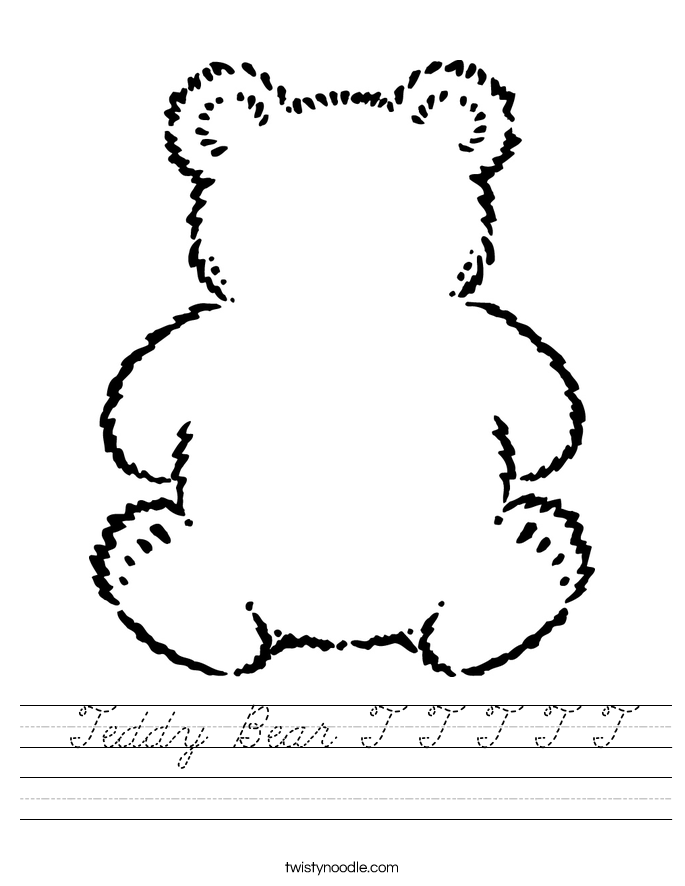  Teddy Bear T T T T T Worksheet