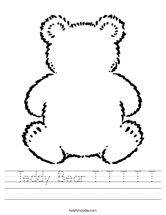  Teddy Bear T T T T T Worksheet